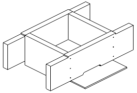 重箱式巣箱-底箱