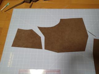 人工皮革用の型紙