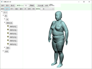 肥満体の人体3Dデータ