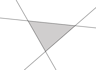 三角形と辺の延長